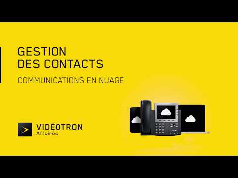 Gestion des contacts | Communications en nuage