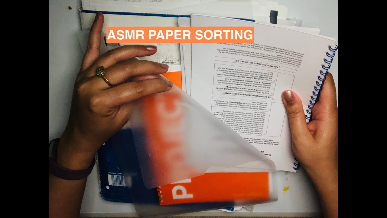 ASMR PAPER DOCUMENT SORTING | INTOXICATING SOUNDS | SLEEP HELP ...