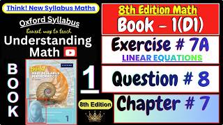 Exercise 7A Question 8 | Chapter 7 | Book 1 (D1) | Think New Syllabus Mathematics 8th Edition