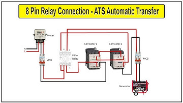 8 pin relay connection ats automatic transfer switch | ATS