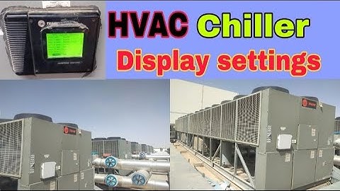 TRANE Chiller Display information ||   How To Check Chiller Status on Display   #tranechiller #HVAC
