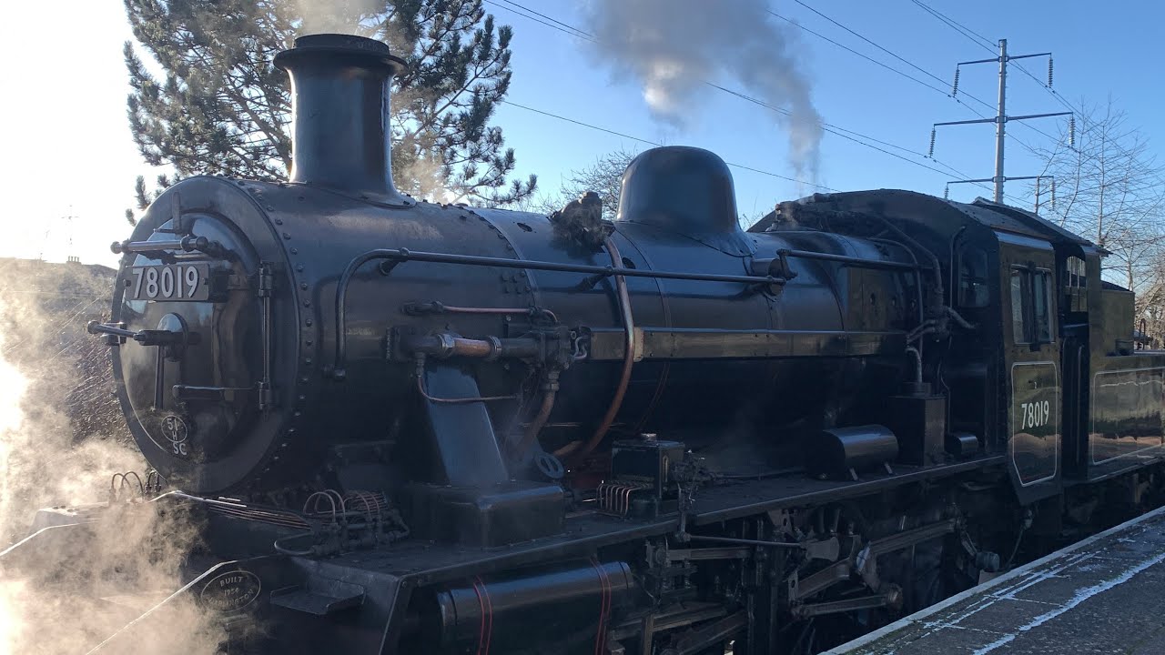 Steam Loco 78019 at Peterborough’s NVR 04/01/2026