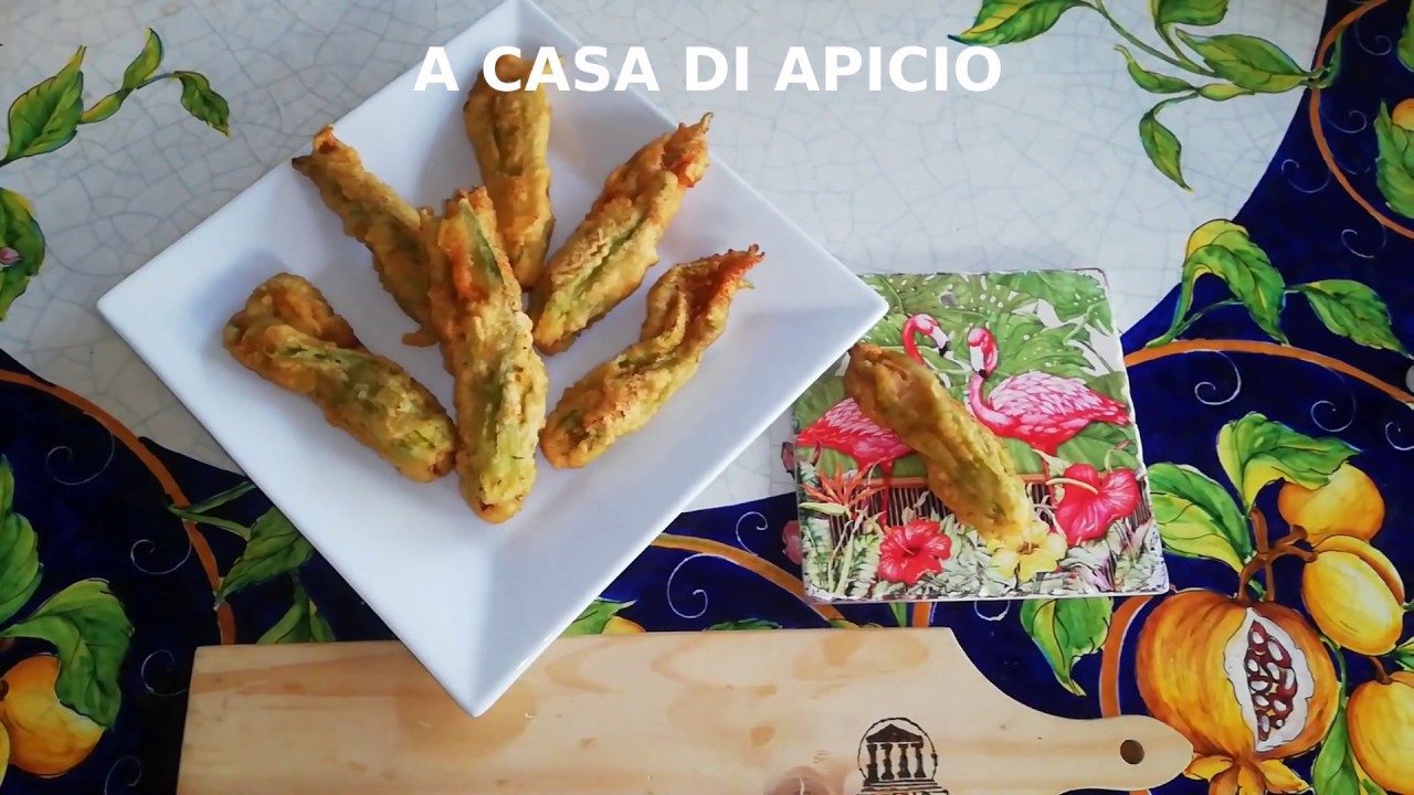Fiori di zucca alici e mozzarella, croccanti, facili e veloci buoni come al ristorante