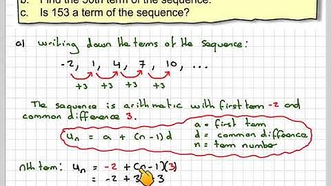 Finding the nth term of an arithmetic sequence