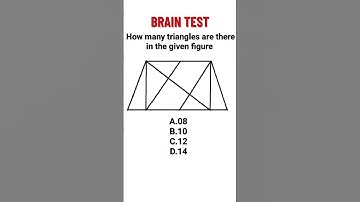 📐  Triangle Tally!  🤔 How Many Can YOU Spot?! #quiz #braintestsolution #puzzle