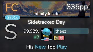 Theez Vinxis - Sidetracked Day Infinity Inside Hdhr 99.92% 835Pp Fc - Osu