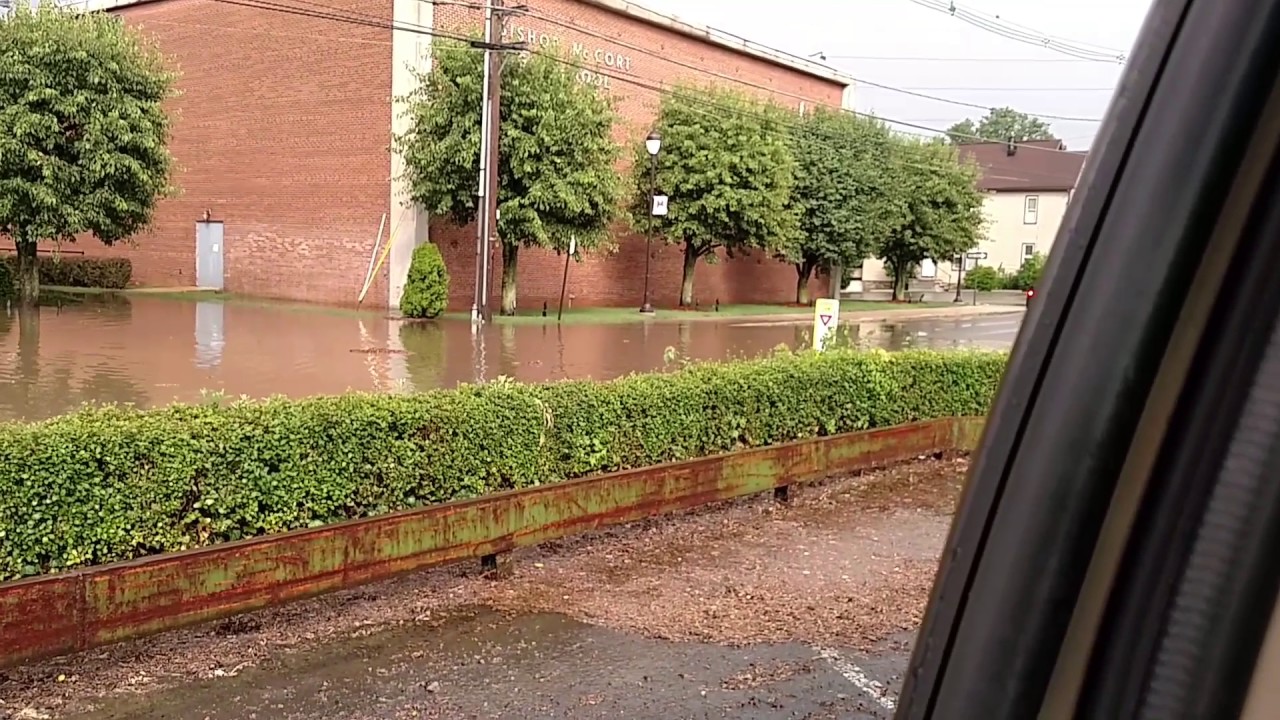 Flash flooding in Johnstown - YouTube