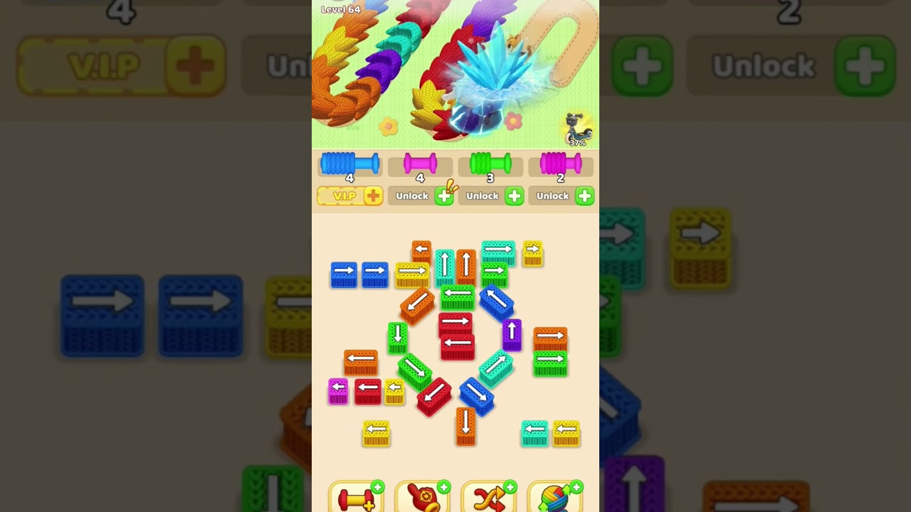 Wool Crush, уровень 64 | Захватывающий геймплей 🔥