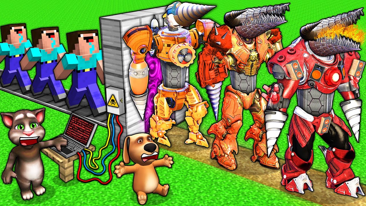 SECRET UPGRADE of DRILL MAN vs SKIBIDI TOILET in MINECRAFT