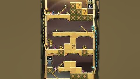 Lemmings. World 14 - Asteroid. Level W 70-9. Walkthrough.