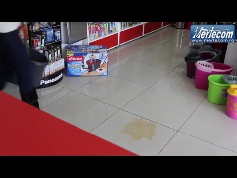 Mop rotativ Vileda Turbo EasyWring&Clean - Video