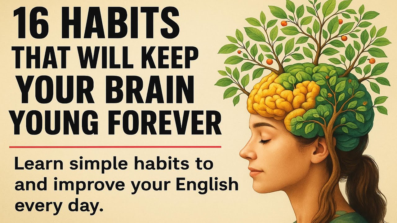 16 Habits That Will Keep Your Brain Young Forever ✅️ Learn English with Life-Changing Ideas