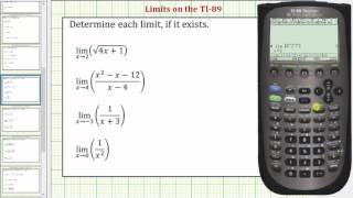 Determining Limits on the TI-89