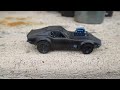 Satin Black Hot Wheels '68 Corvette custom: The Murder Monkey