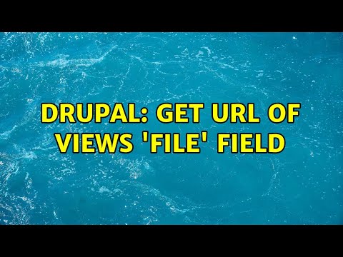 Drupal: Get URL of Views 'file' field