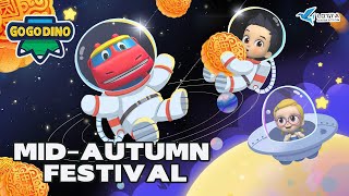 🌕🥮Happy Mid-Autumn Festival | GoGoDino Celebrate Mid-Autumn Festival | Dinosaur for Kids | Cartoon