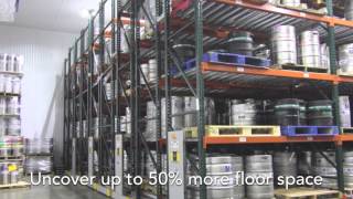 More Kegs and SKUs per Square Foot - ActivRAC Industrial Racking