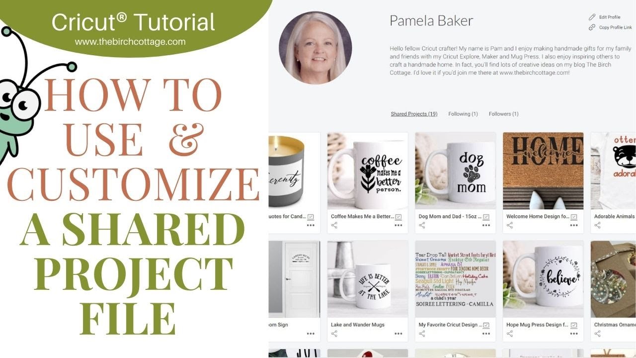 How to Use and Customize a Shared Project File in Cricut Design Space