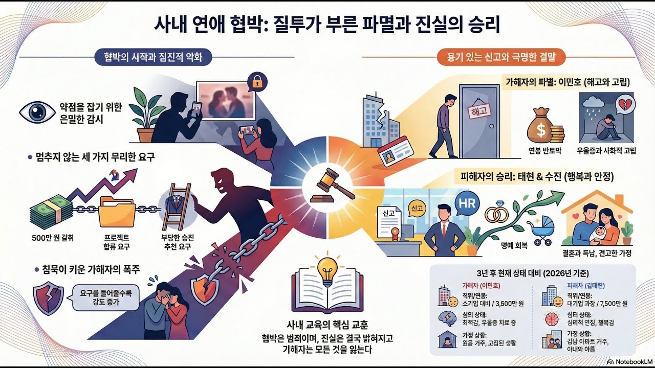 비밀 연애 사실이 협박의 빌미가 되는 사건