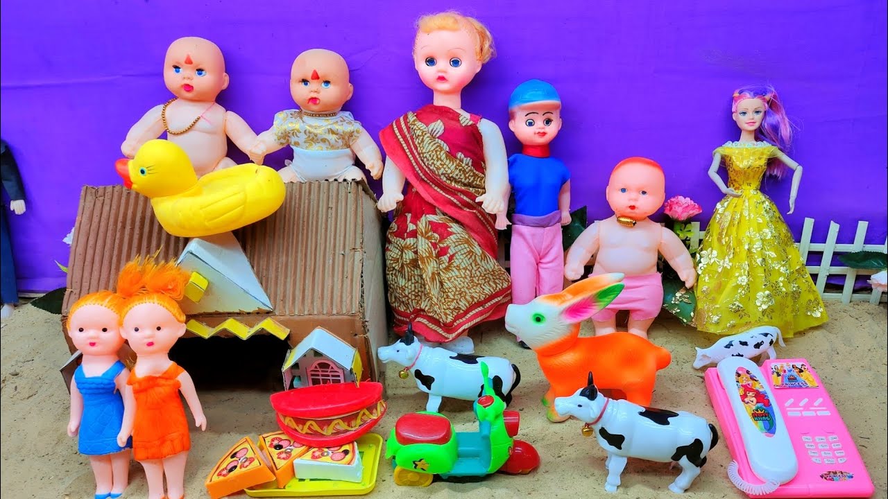 Bittu sittu wala cartoon part2 barbie doll all day routine in indian