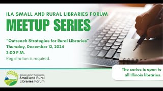 SARL Meetup: Outreach Strategies for Rural Libraries