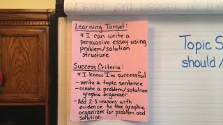 Problem/ Solution prewriting part 1