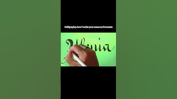 Calligraphy…how I write your name on Procreate