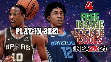 *4* FREE INSANE LOCKER CODES IN NBA 2K21