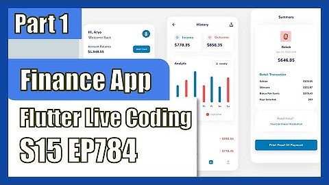 [Flutter] Flutter Live Coding EP784 (Finance App Part 1)