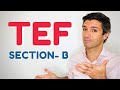 Expression orale TEF - Section B | Fonctionnement, Conseils et DIALOGUE!