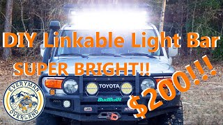 DIY linkable light bar!! So Bright!! Instructions and test