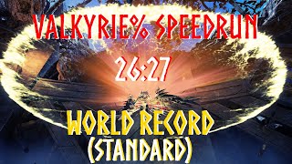 God of War Speedrun | NG+ Valkyrie% (Standard) in 26:27 | New World Record | Zeus Set | 1080p