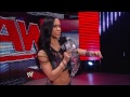 #PipeBombshell: AJ Lee blasts the stars of 'Total Divas': Raw, August 26, 2013
