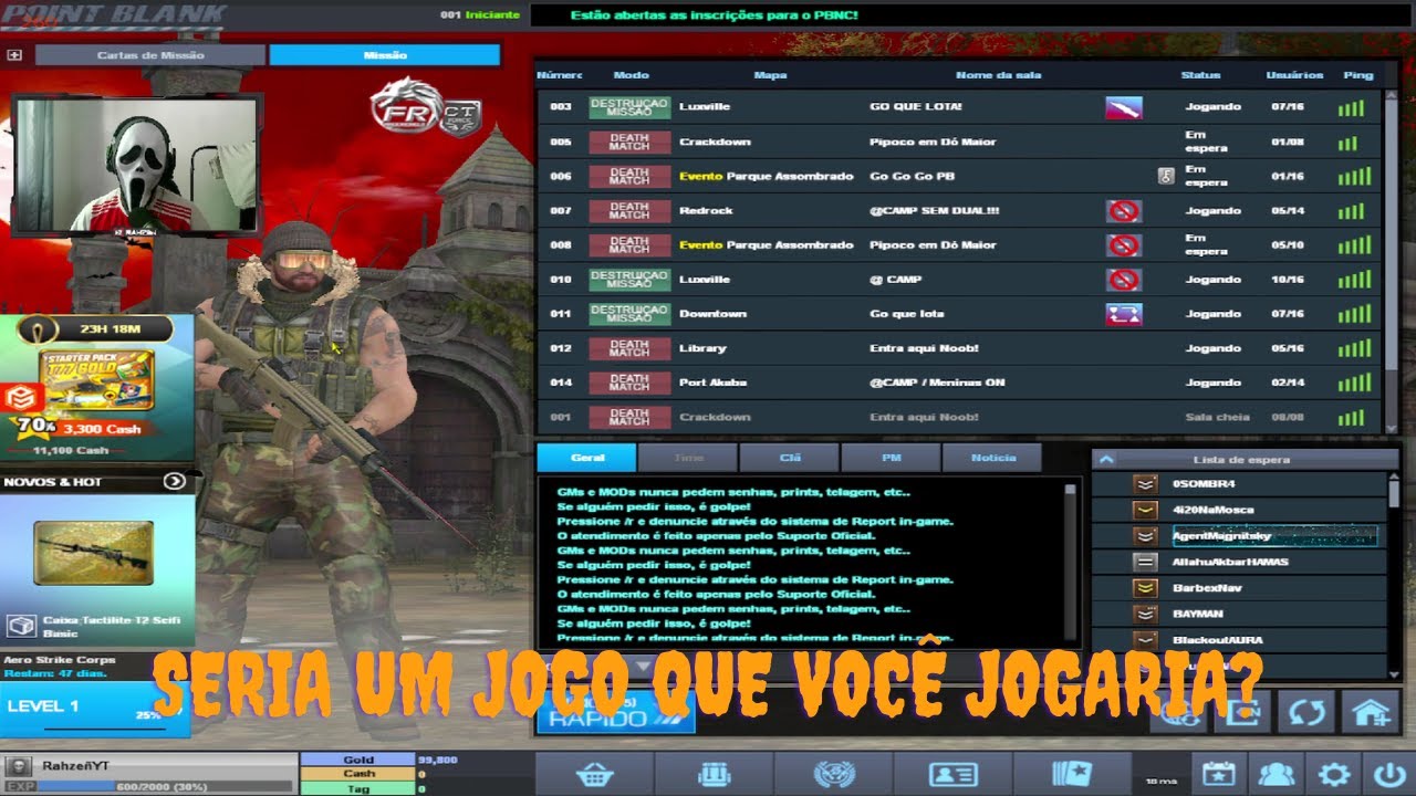 Virei um Iniciante Novamente! O Que Seria "Point Blank" Para Alguém que Nunca Jogou!