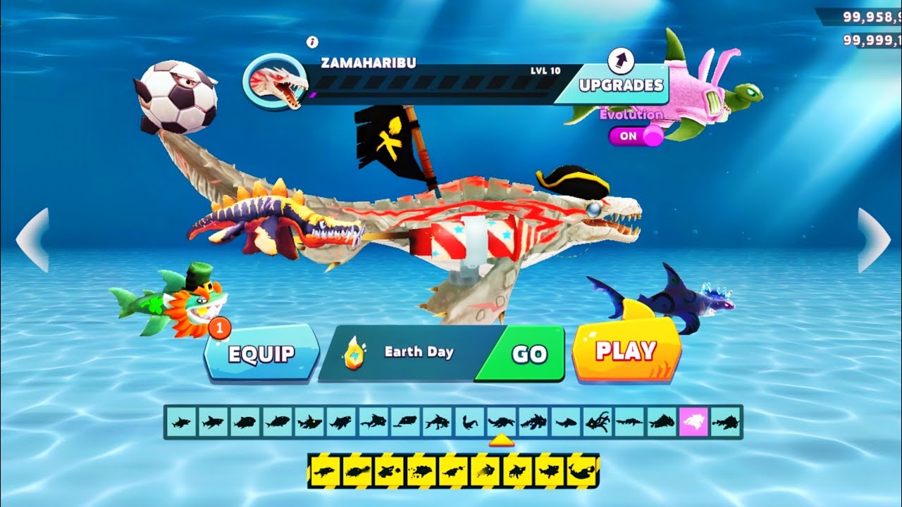 Hungry Shark Evolution - All Sharks Unlocked - ZAMAHARIBU SHARK ...