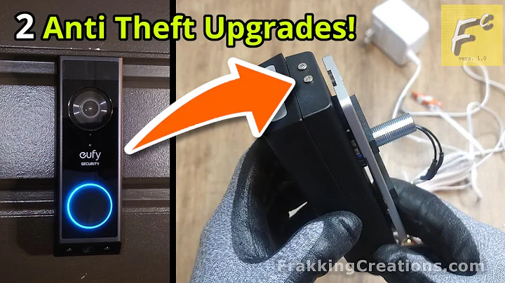 Video Doorbell anti theft DIY - 2 Security upgrades demo on Eufy E340 Video doorbell camera
