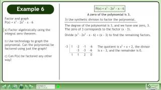 Polynomial Factoring - Example 6 Profile