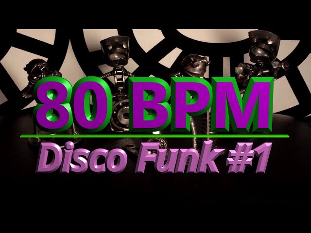80 BPM - Disco Funk #1 - 4/4 Drum Beat - Drum Track - YouTube