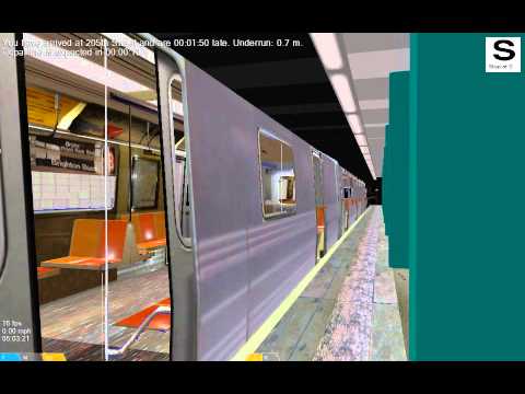 OpenBve:R68 B Train arriving and departing Norwood -- 205th Street ...