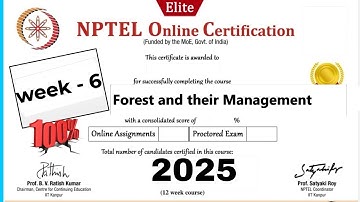 Forest and their Management week -6 Assignment Answers ll NPTEL 2025