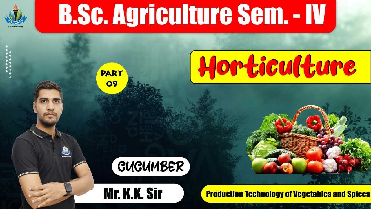 B.Sc. Ag. Sem.-IV Horticulture |  Production Technology Of Vegetables And  Spices | By KK SIR