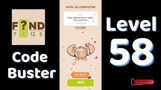 Code Busters Level 58 Walkthrough 🧩 | All Puzzle Solutions| Solutionguruji