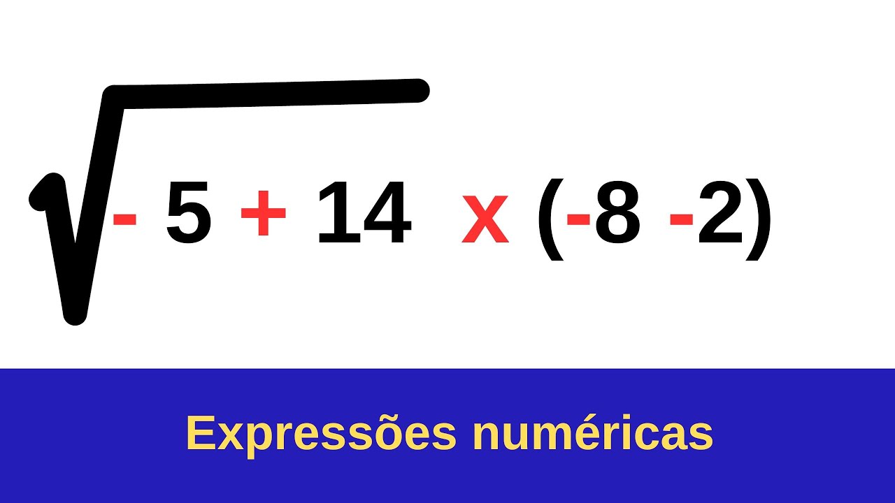 Resolvendo expressão numérica com raiz quadrada - YouTube