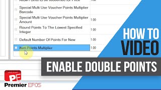 Famous How To - Double Points on Items Setting | Premier EPOS Software Net Worth