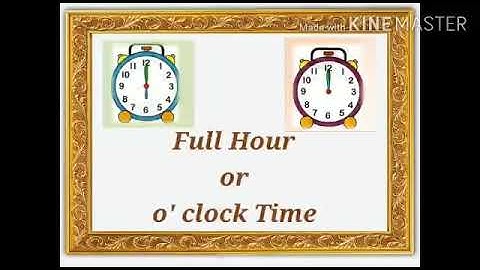 Class II_Maths _ Time_  full hour, half past _by Ms. Deepti Gupta ( part 4)