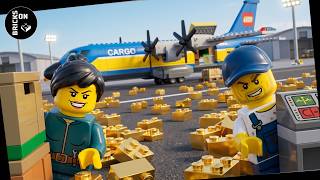 Airport Money Heist Bank Robbery Cash Brothers Lego Police Crooks Stop Motion Film Animation