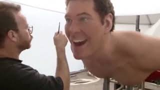 Behind the David Hasselhoff scene from the SpongeBob SquarePants movie, 2004
