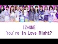 IZ*ONE (아이즈원) - You&#39;re In Love, Right? (好きになっちゃうだろう) (IZ*ONE Ver) Kan/Rom/Eng Color Coded Lyrics