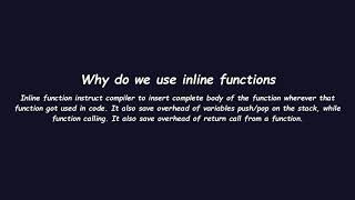 Famous Why do we use inline functions Profile