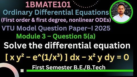 Ordinary differential equations engineering mathematics | Reducible to exact 